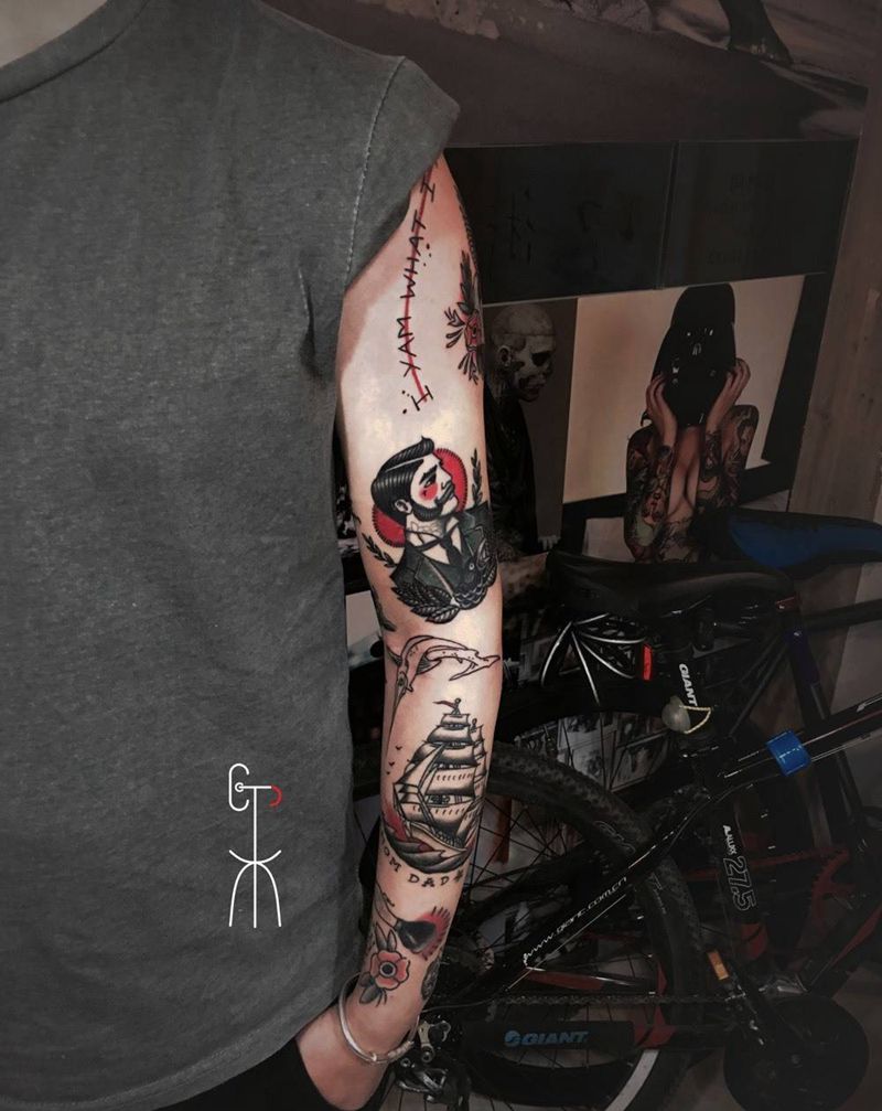 四姑，纹身图片