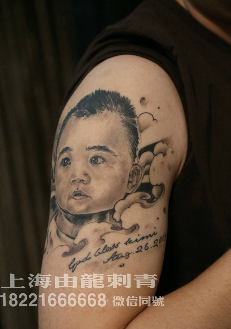 肖像纹身图片_肖像纹身图案