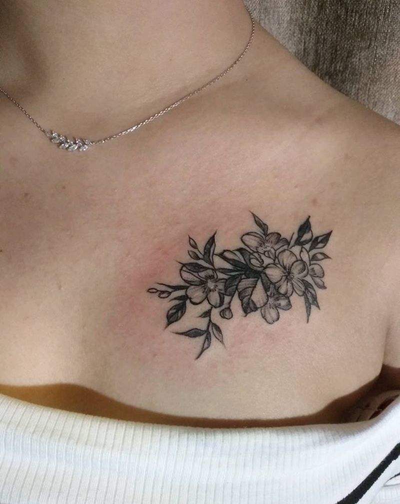 小清新花朵纹身图片