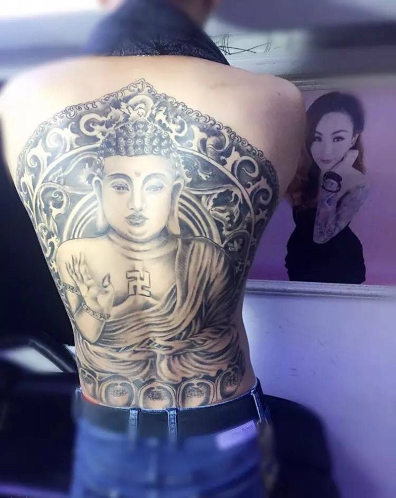 佛纹身图片