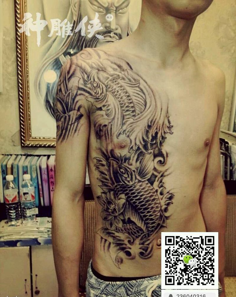 鲤鱼纹身纹身图片