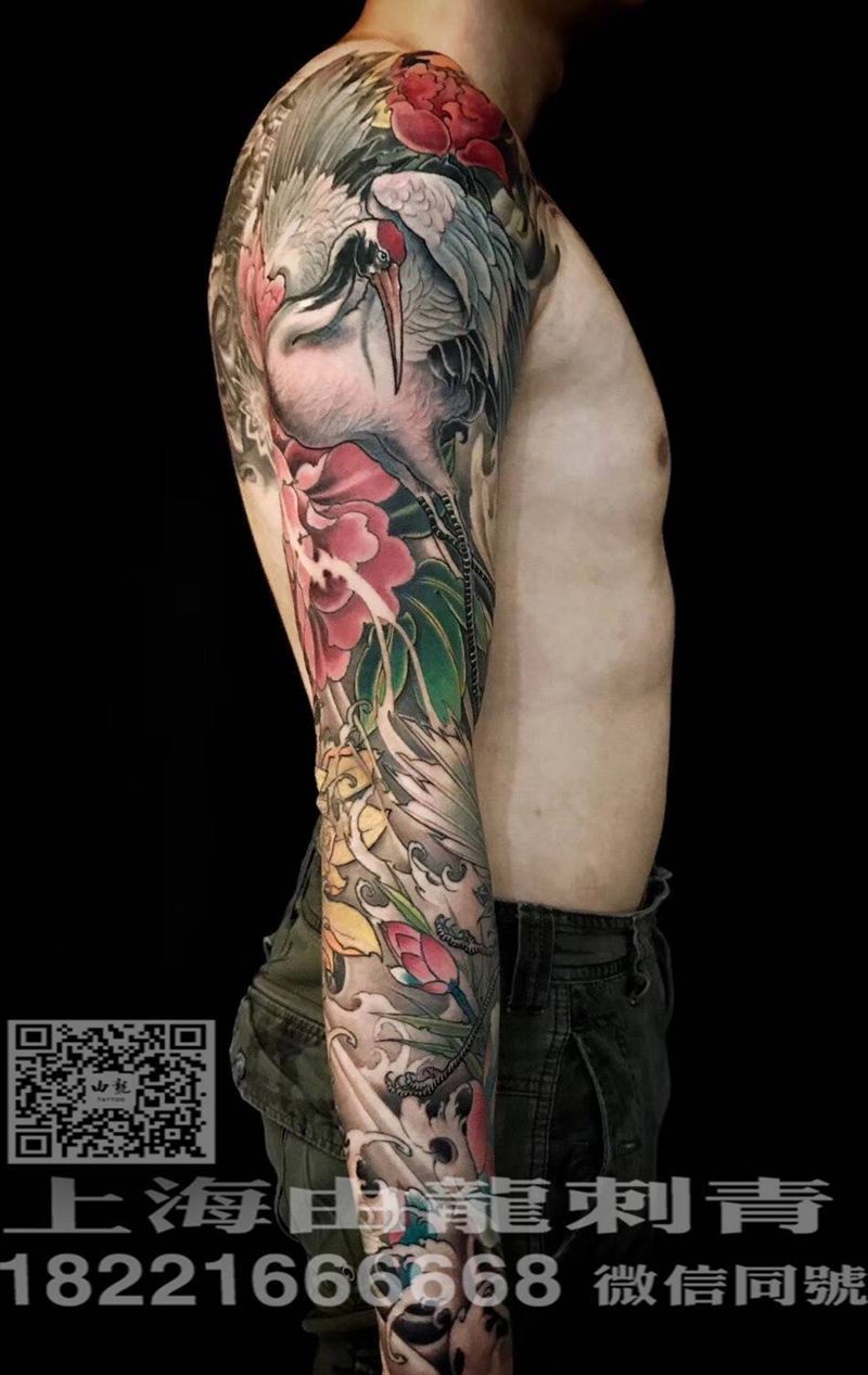 由龍作品纹身图片_腿部手臂新传统纹身图案