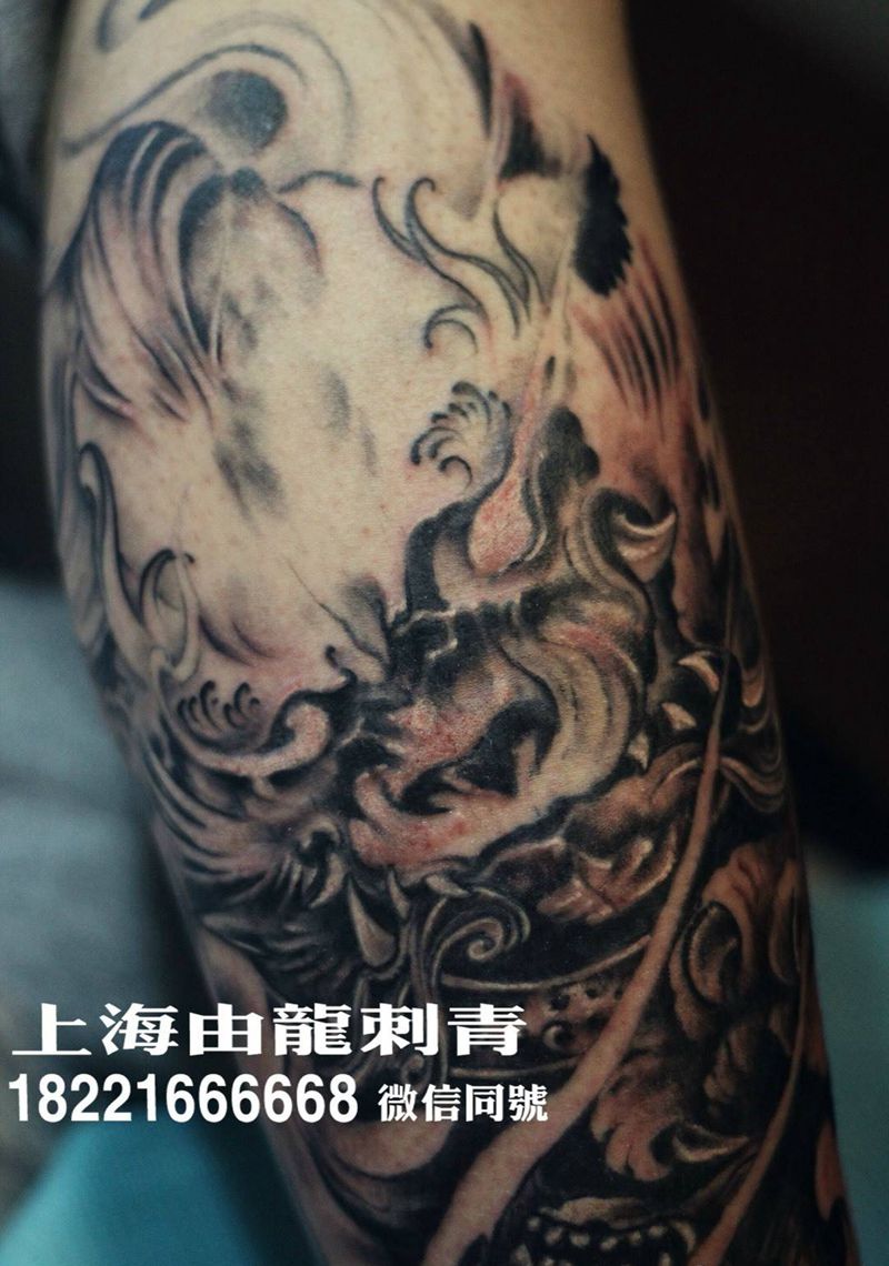 传统纹身图片_传统脚部腿部纹身图案