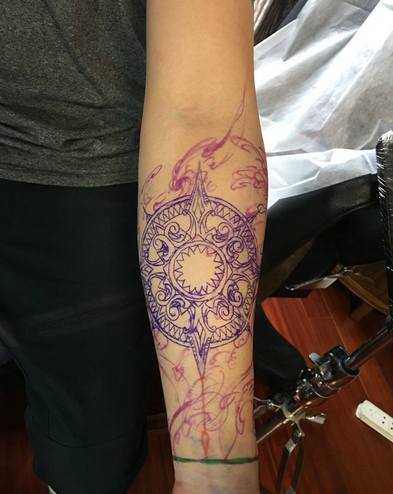 小吃街纹身图片