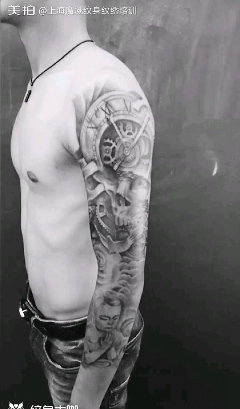 欧美花臂纹身纹身图片_欧美人物纹身图案