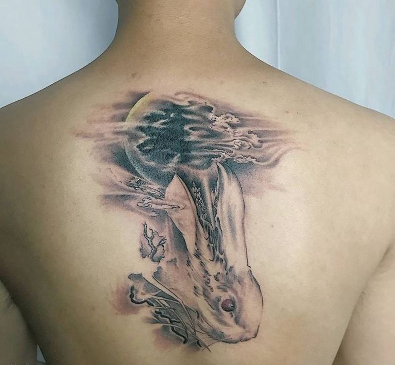 原创遮盖纹身图片_背部纹身图案