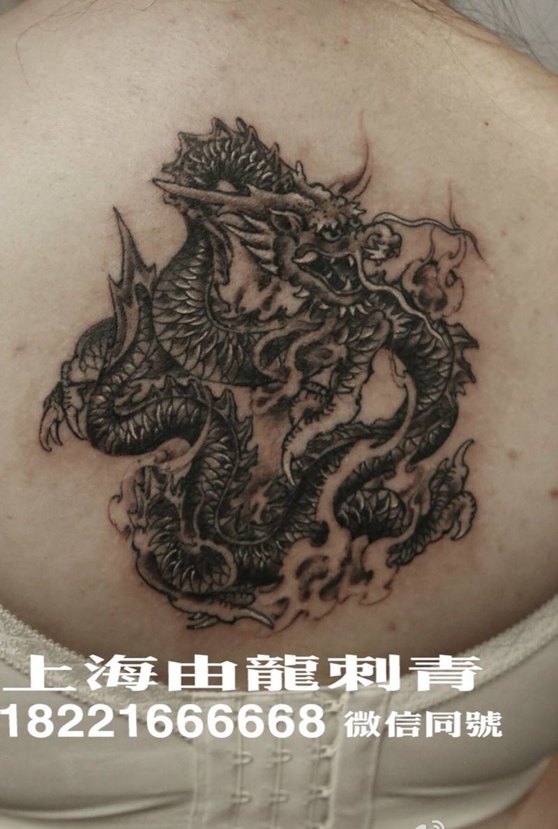 龙纹身图片_传统纹身图案