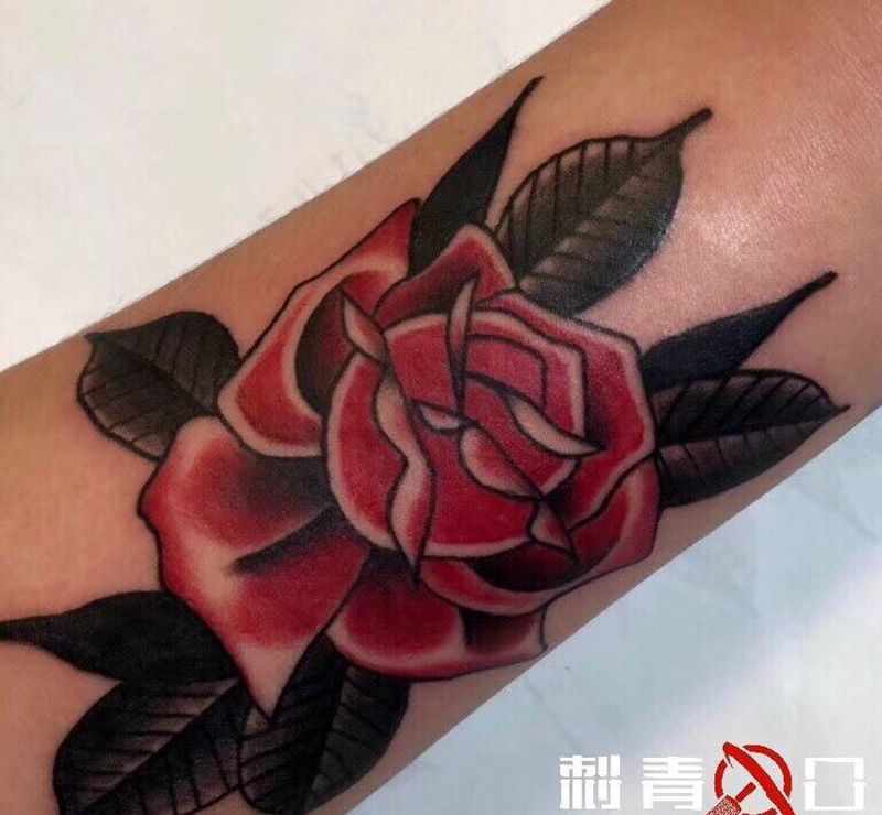 预备唱，玫瑰玫瑰我。。。。纹身图片