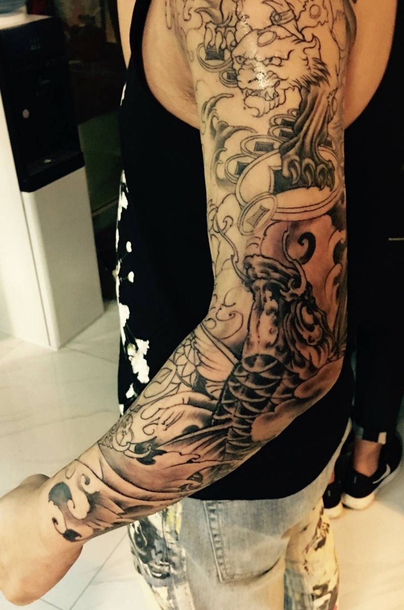 未完的纹身图片