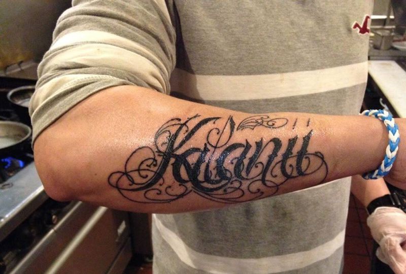 花体字纹身图片