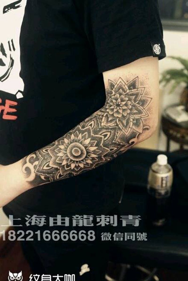 图腾，点刺纹身图片