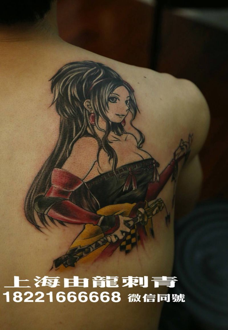 游戏人物纹身图片_人物纹身图案