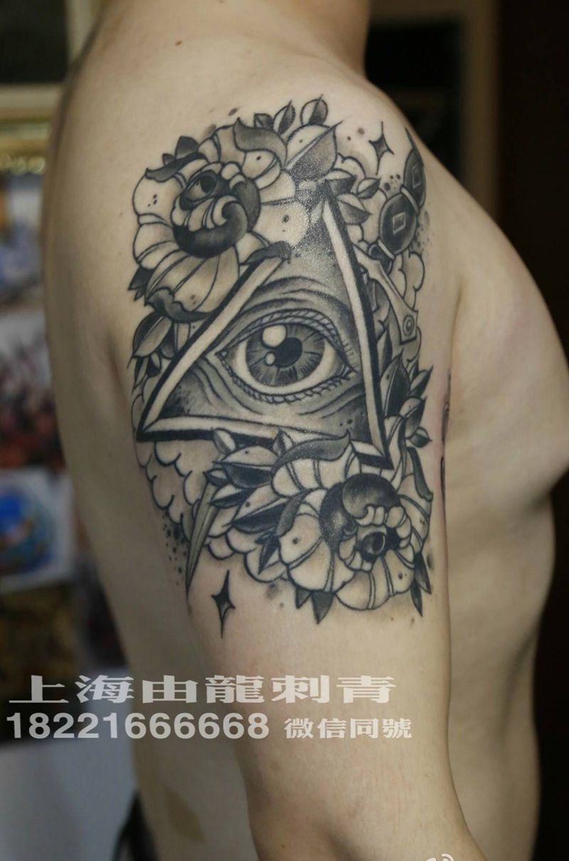 全视之眼纹身图片