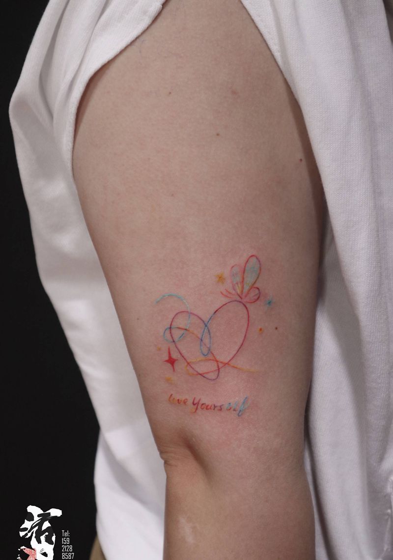 小和清新纹身图片_手臂胸部纹身图案