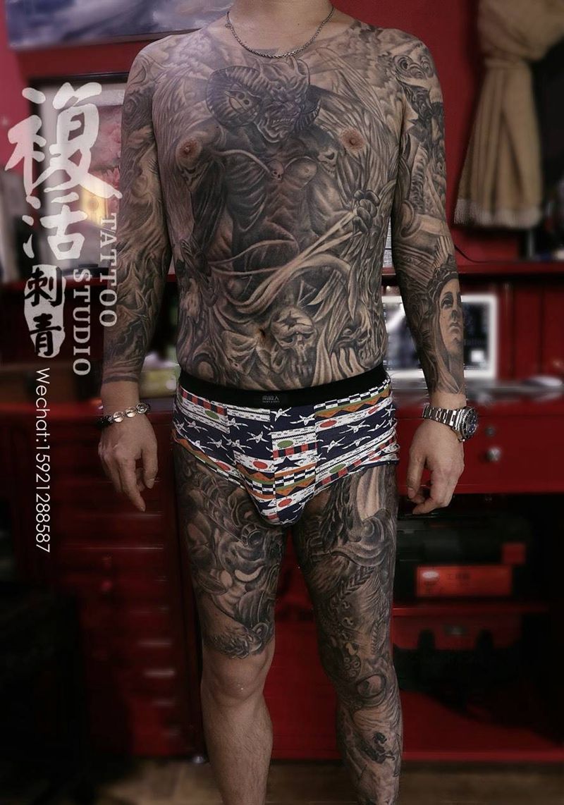 全身纹身纹身图片