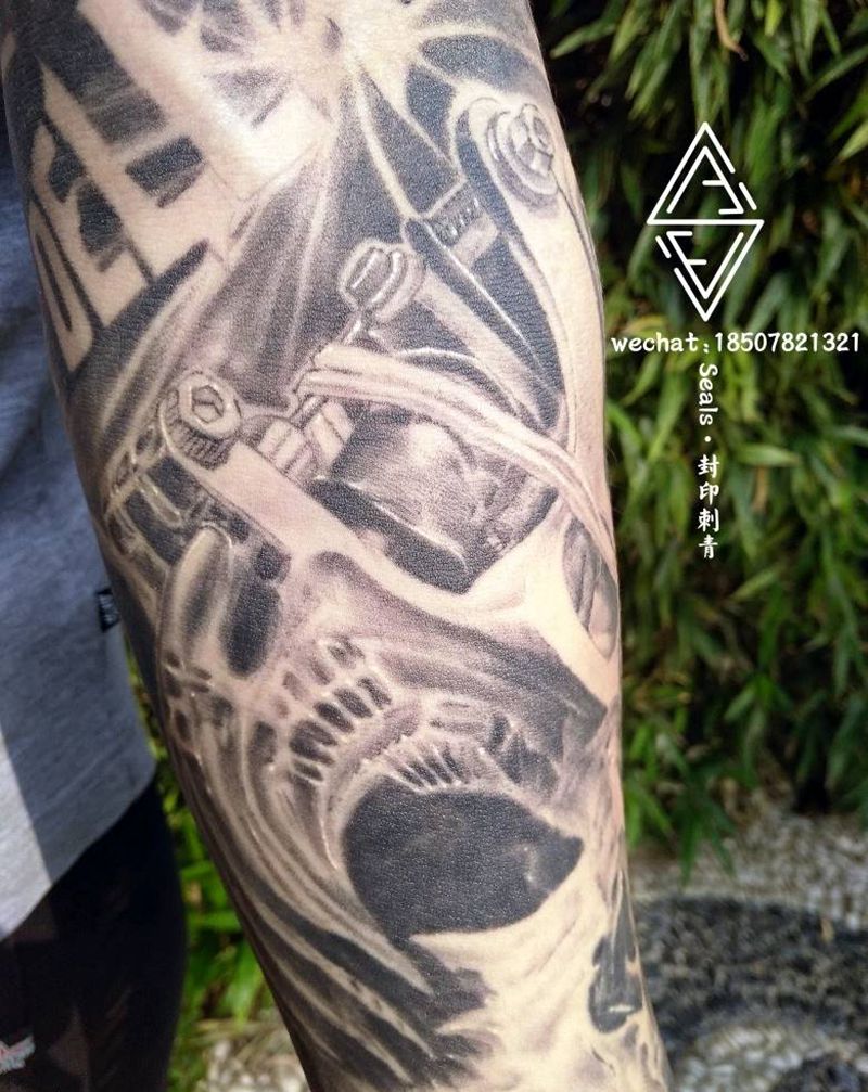 欧美花臂纹身图片