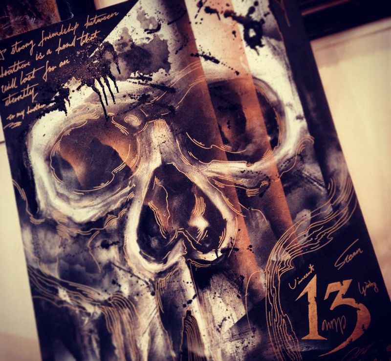 骷髏纹身图片_手稿插画欧美鬼神原创設計纹身图案