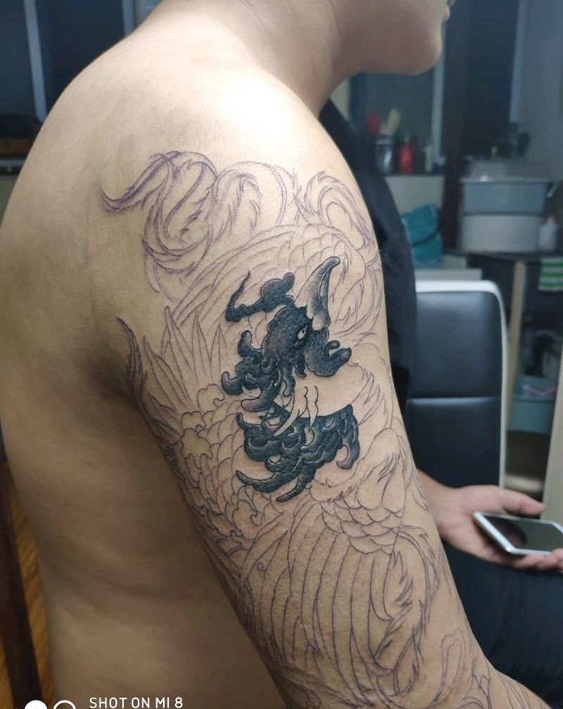 伤疤覆盖（凤凰）纹身图片_手臂纹身图案
