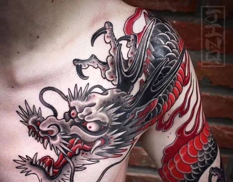 龙纹身特价纹身图片