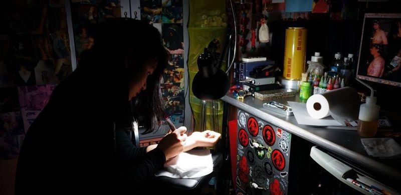 【上海马刺文身工作室】纹身图片_成品手臂清新图腾完全手绘纹身图案