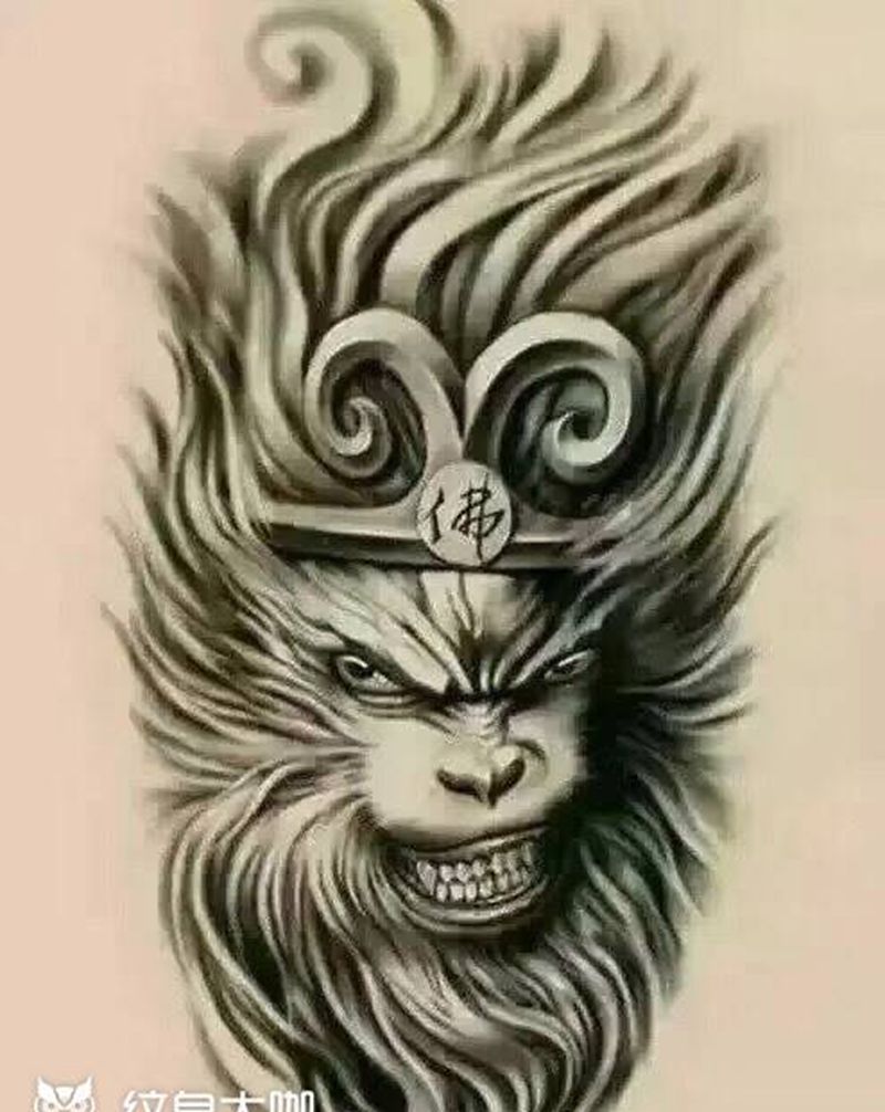 各种悟空纹身分享纹身图片