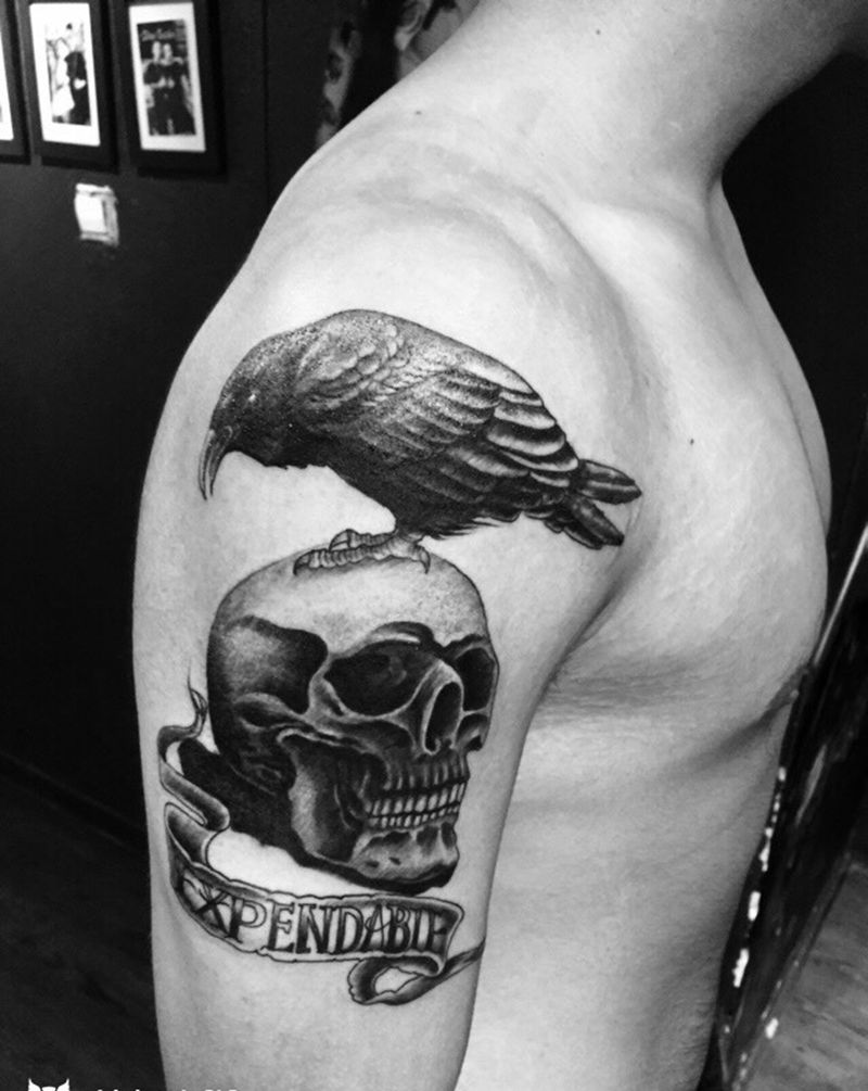 敢死队特有标纹身图片