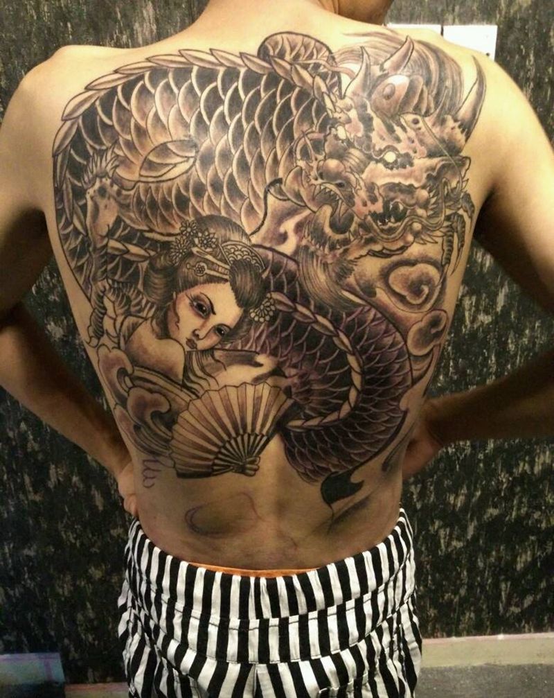 分五次。终于完工纹身图片