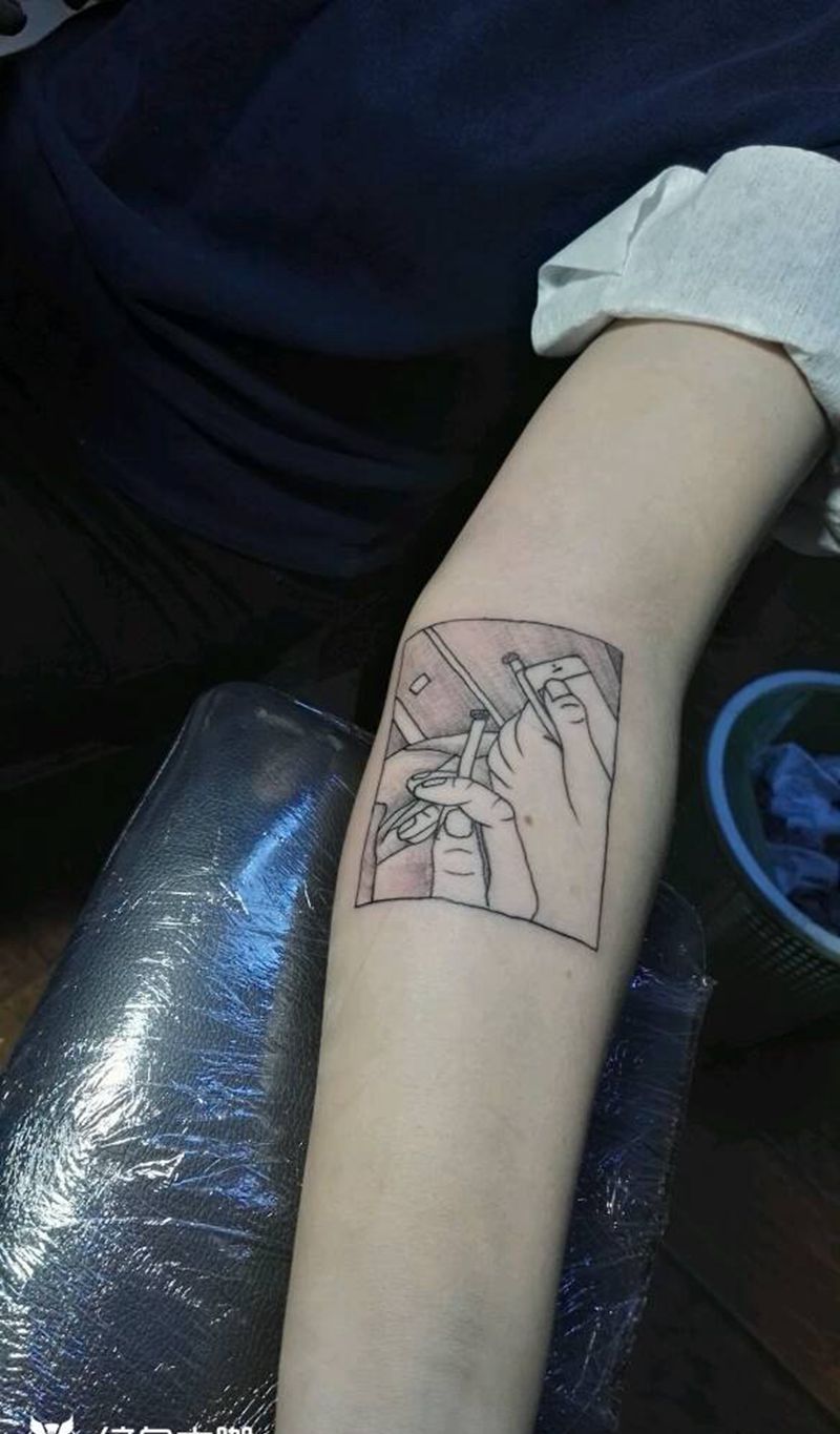 照片纹身图片_手臂欧美人物成品纹身图案