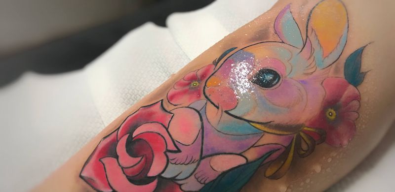 two纹身图片_New School纹身图案