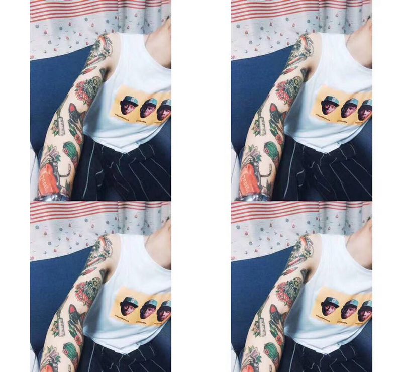 Os花臂纹身图片_手臂Old School原创纹身图案