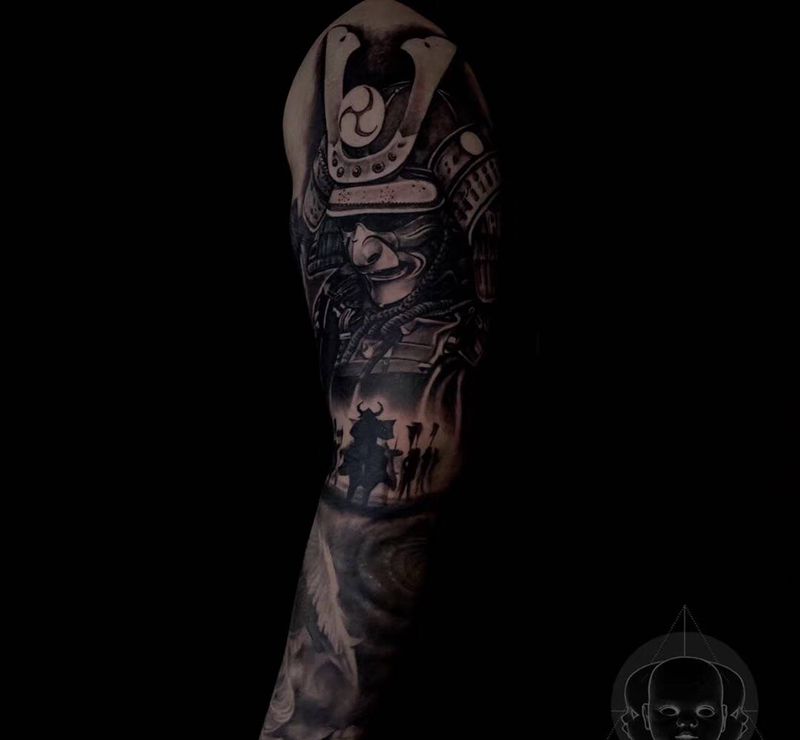 写实花臂纹身图片_手臂欧美写实纹身图案