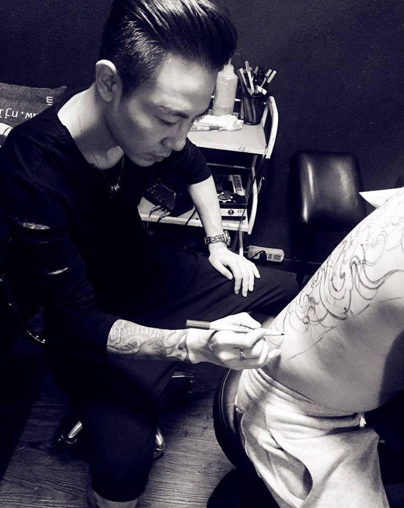 老山工作照纹身图片