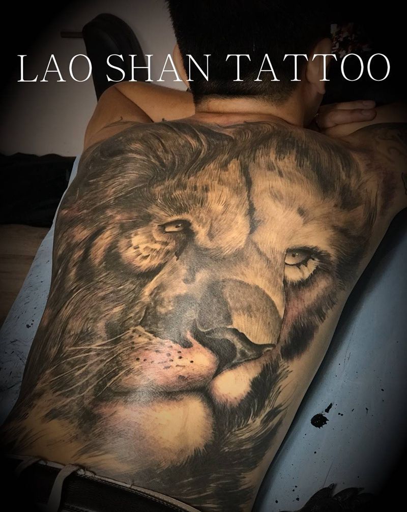 “狮子”未完成纹身图片