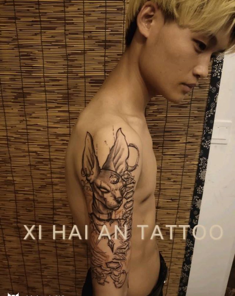 比鲁斯纹身图片_肩部纹身图案