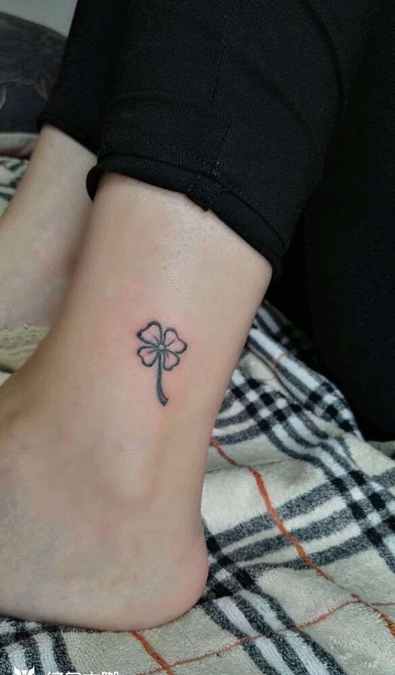 小清新纹身图片_脚部欧美字符成品纹身图案