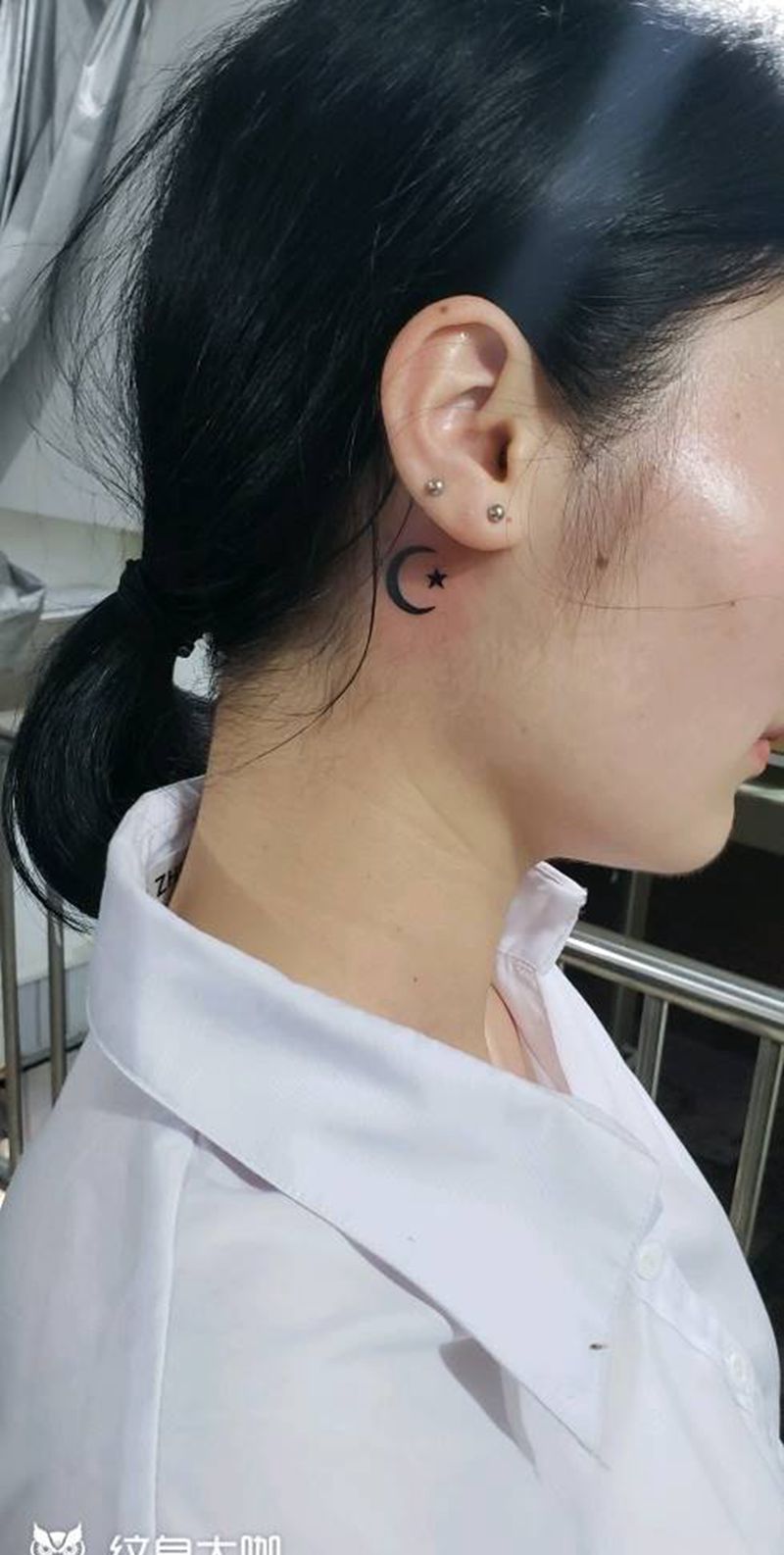 月亮星星纹身图片