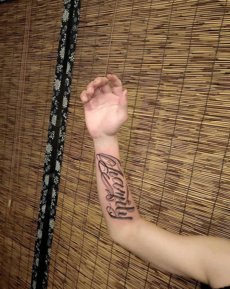 花体纹身图片_手臂纹身图案