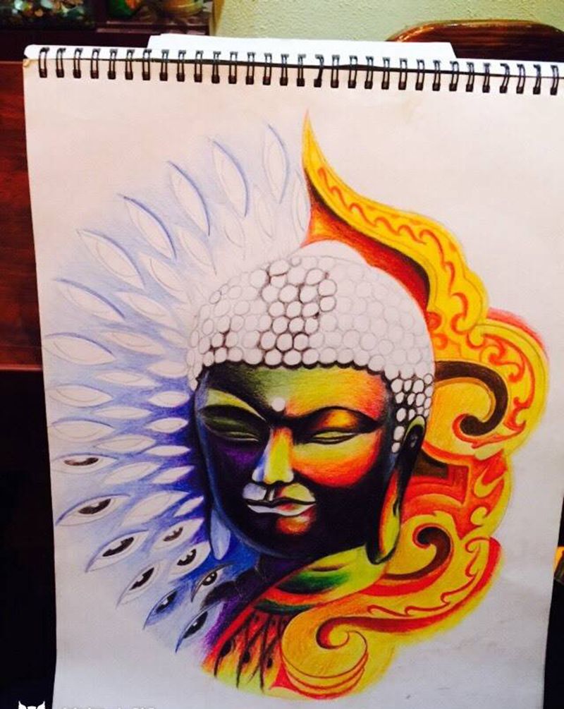 老山手稿纹身图片