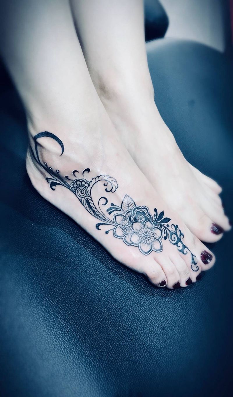 繁花盛开、纹身图片