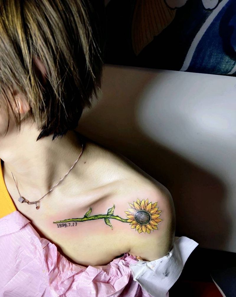 遮盖修改！纹身图片_肩部水彩纹身图案