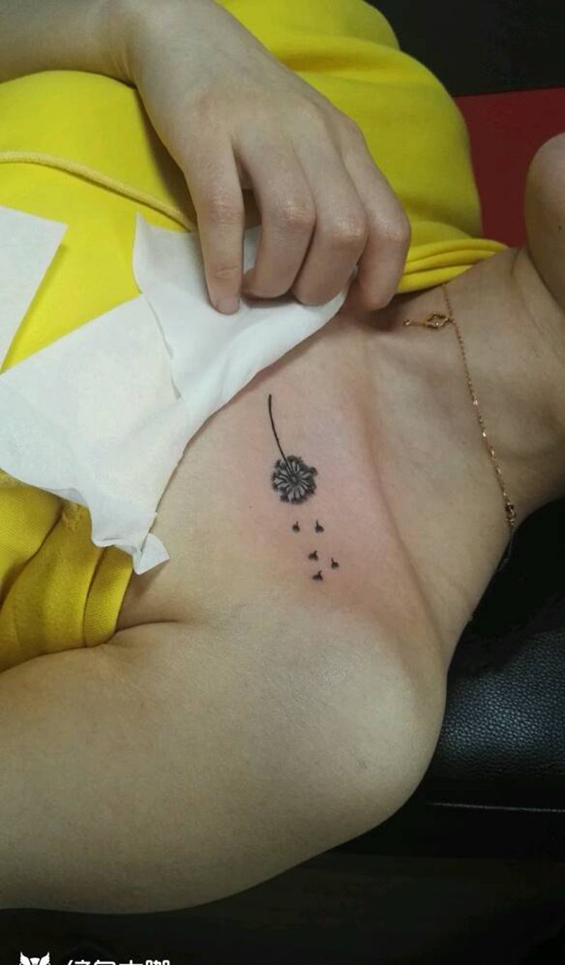 蒲公英！纹身图片_肩部纹身图案