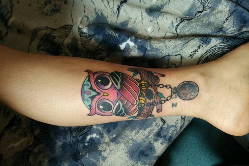 遮盖字母纹身图片