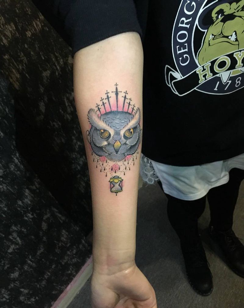 猫头鹰纹身图片