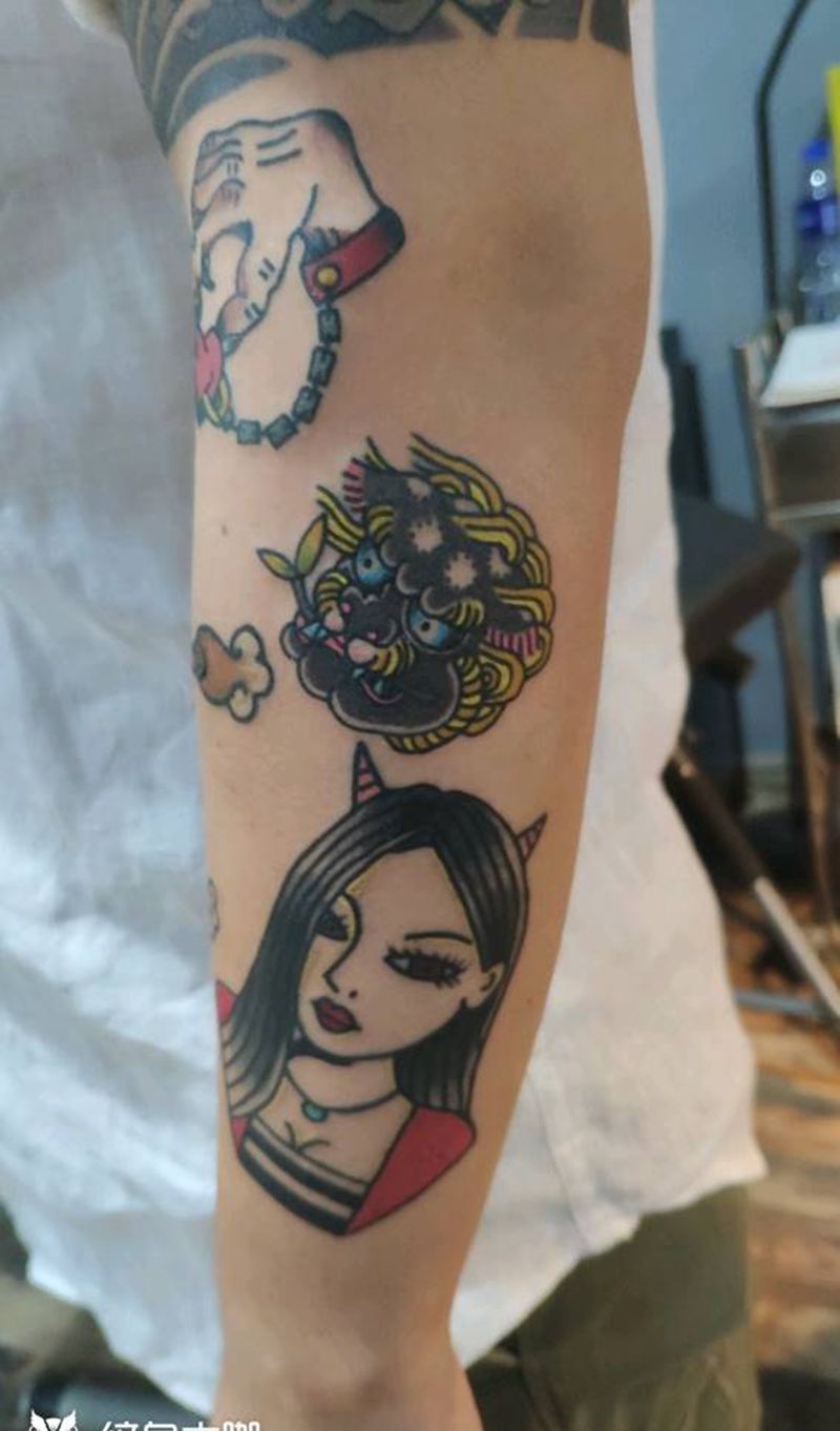 三连发纹身图片