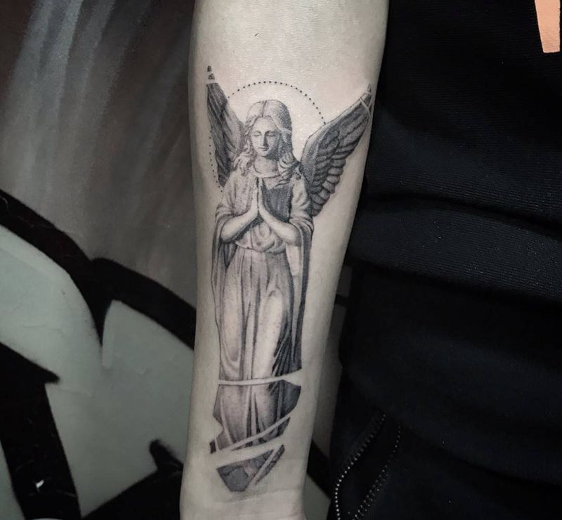 天使纹身图片