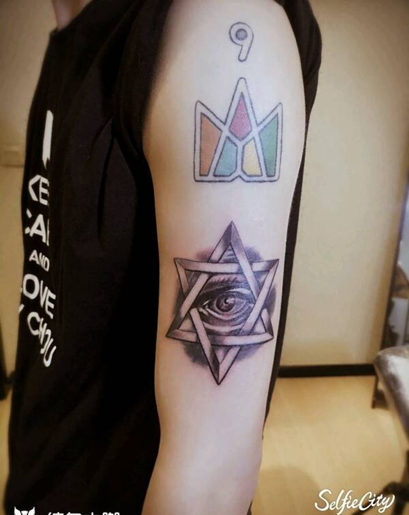 全视之眼纹身图片