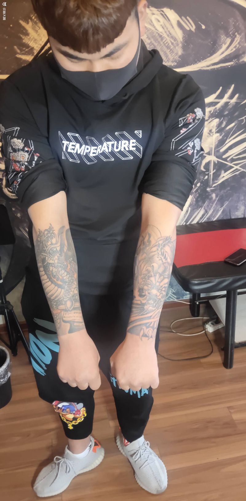 999元包半臂纹身图片_手臂新传统纹身图案