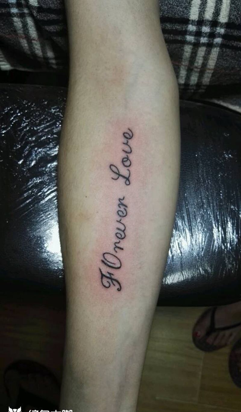 英文字母纹身图片_手臂欧美字符成品纹身图案