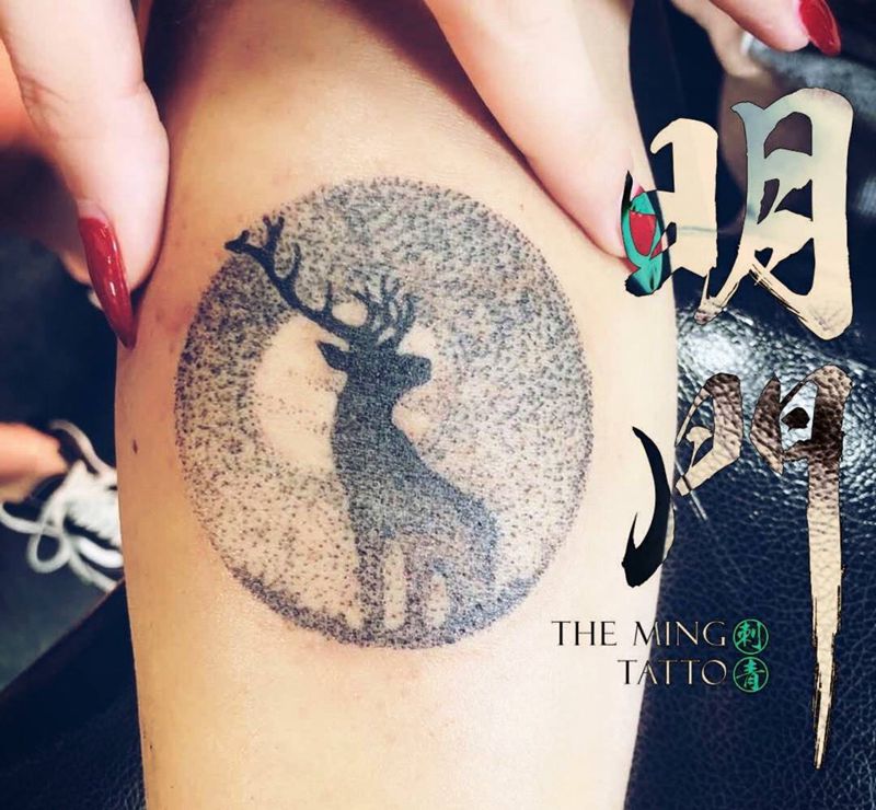 林深时见鹿纹身图片