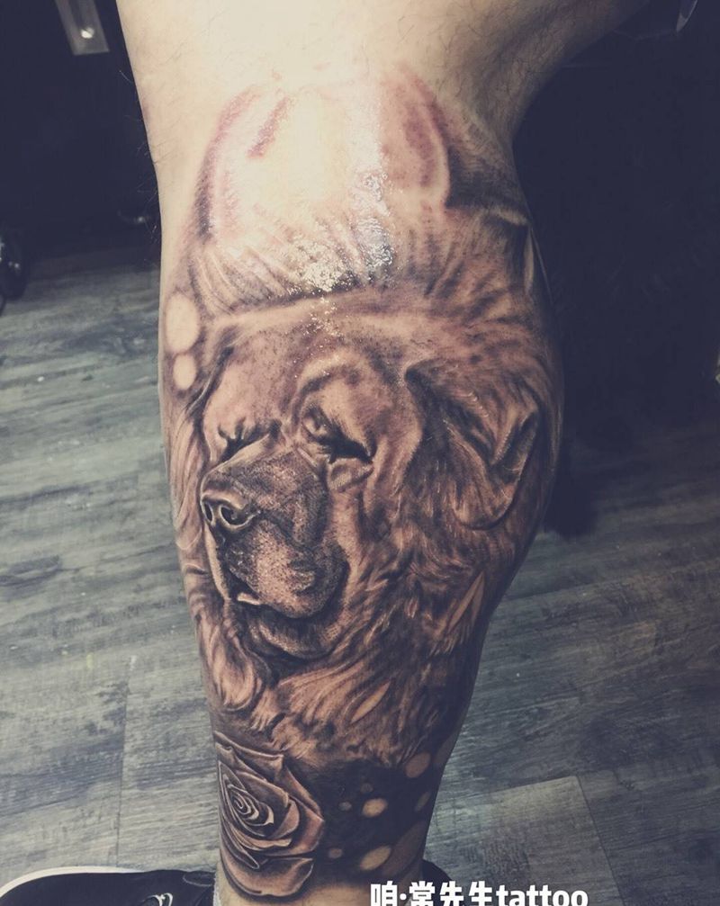 欧美藏獒纹身图片